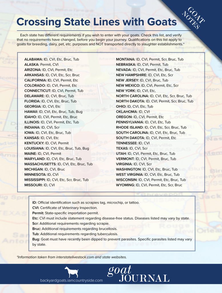 Crossing State Lines with Goats Backyard Goats